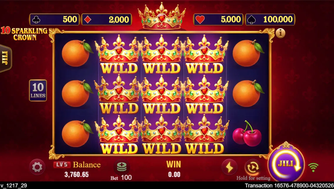 10 Sparkling Crown game interface screenshot 3