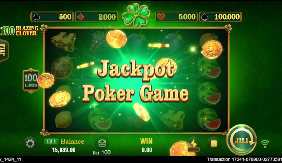 100 Blazing Clover game interface screenshot 5