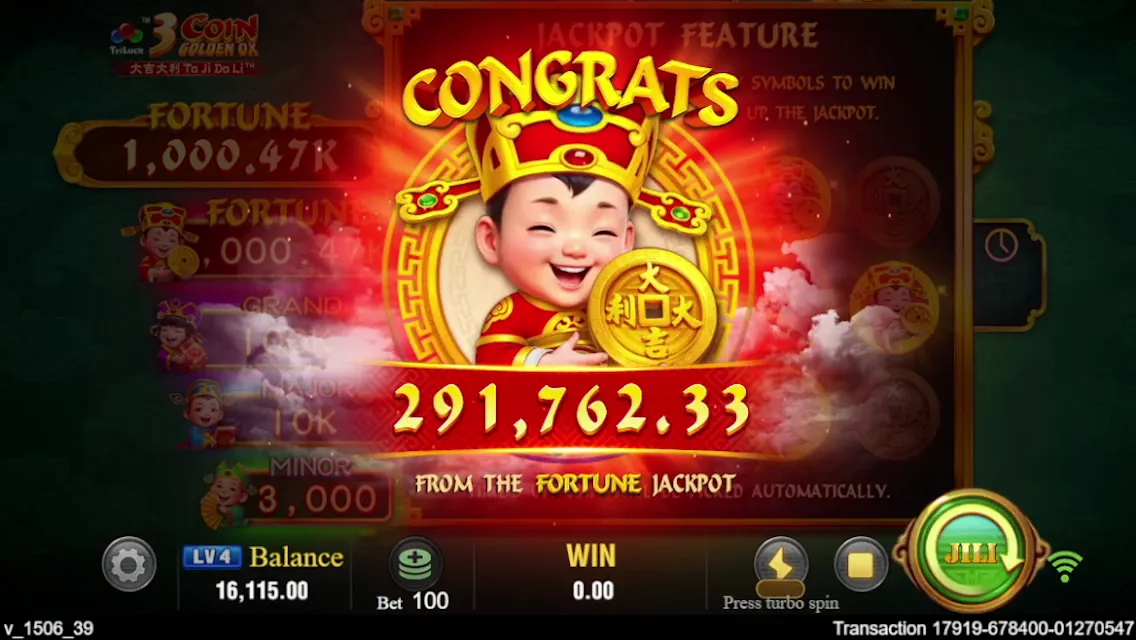 3 Coin Golden OX game interface screenshot 3