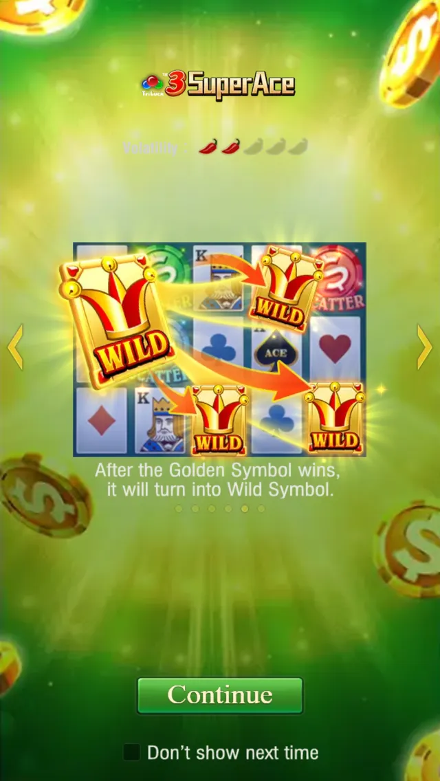 3 Super Ace game interface screenshot 1