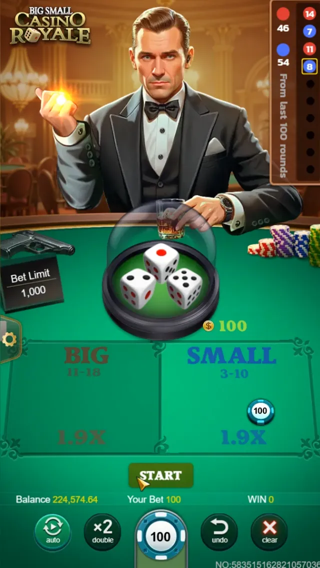 Big Small Casino Royale game interface screenshot 5