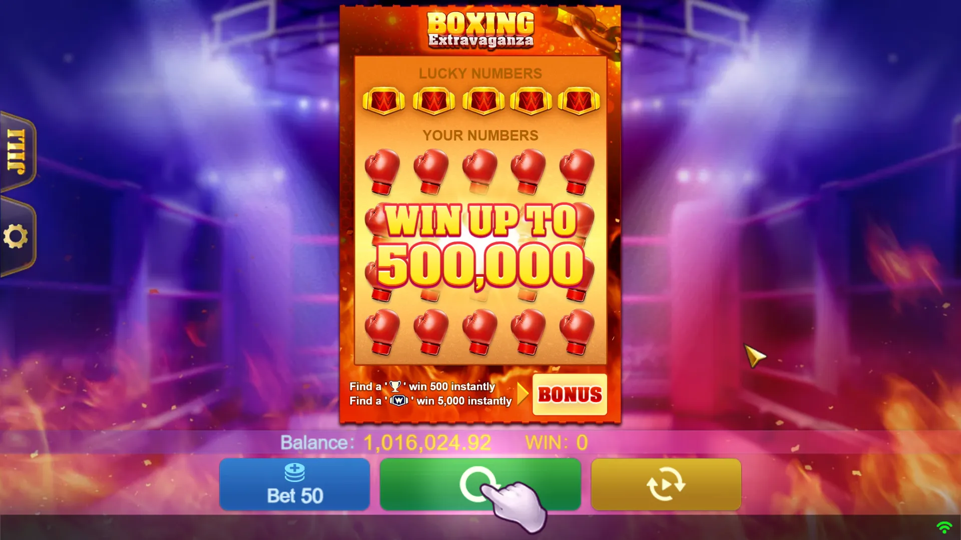 Boxing Extravaganza game interface screenshot 3