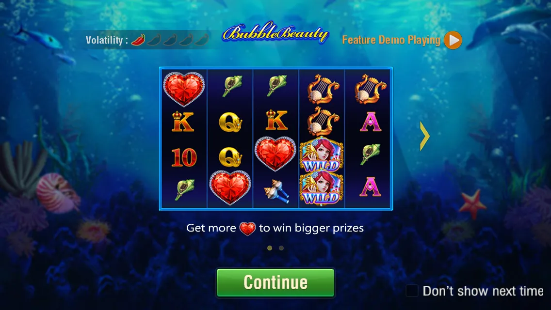 Bubble Beauty game interface screenshot 1
