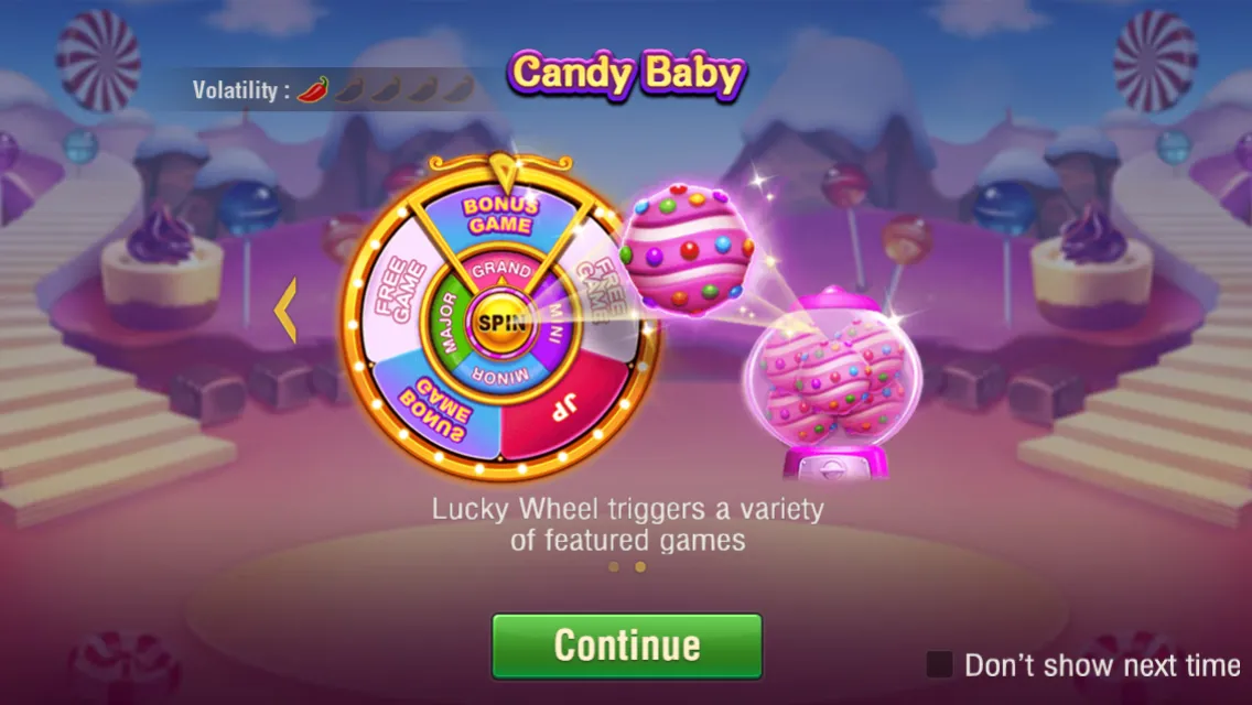 Candy Baby game interface screenshot 2