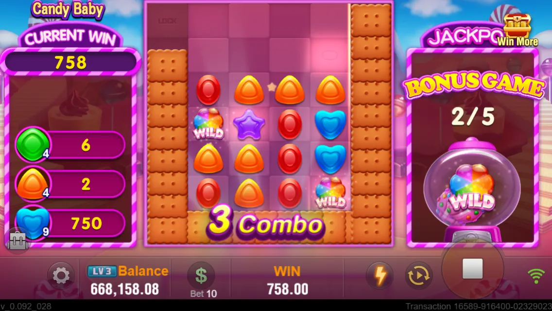 Candy Baby game interface screenshot 5
