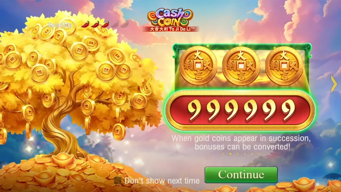 Cash Coin game interface screenshot 1