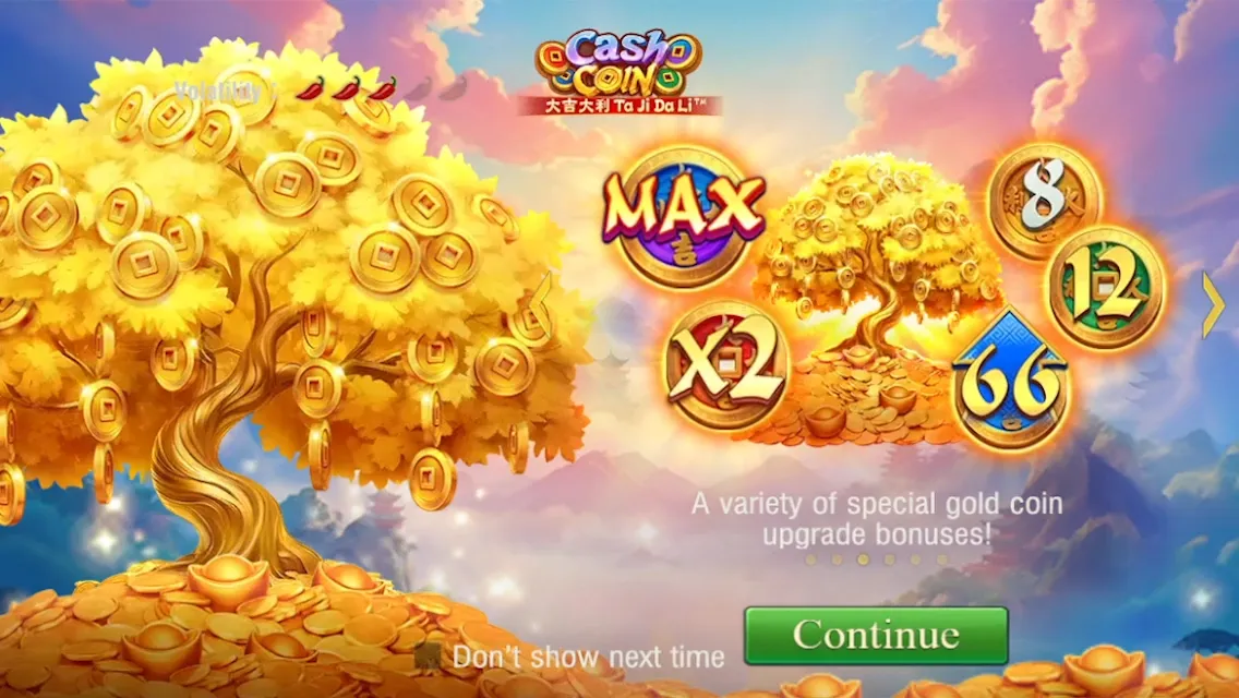 Cash Coin game interface screenshot 2
