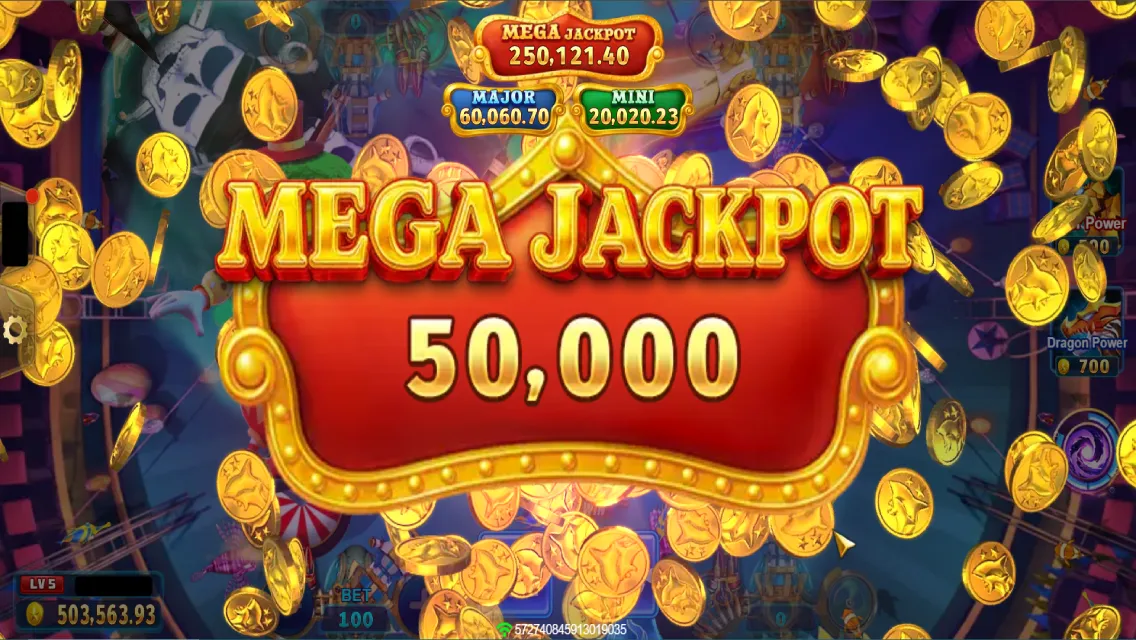 Circus Jackpot game interface screenshot 5
