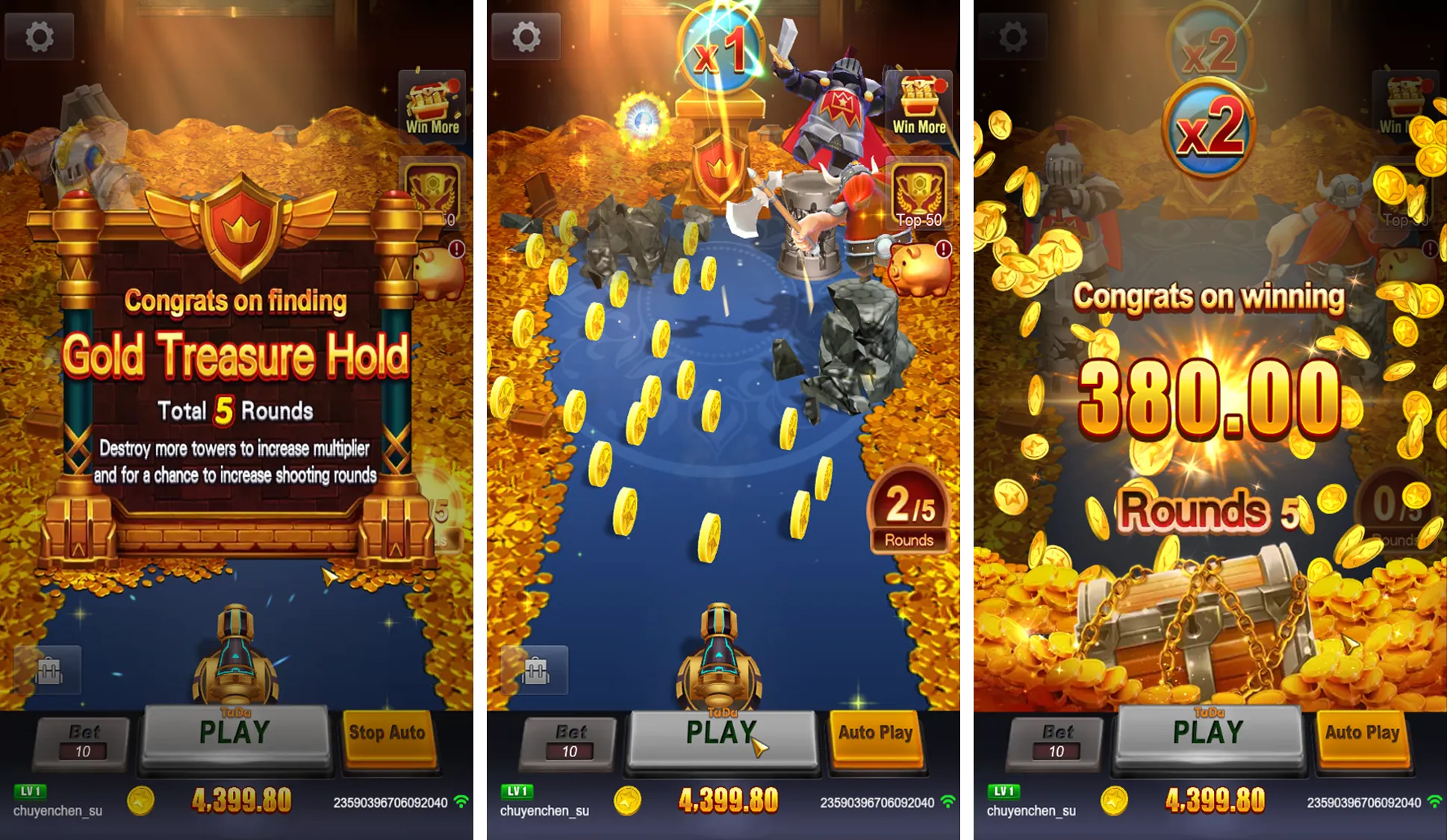 Crazy Hunter game interface screenshot 4