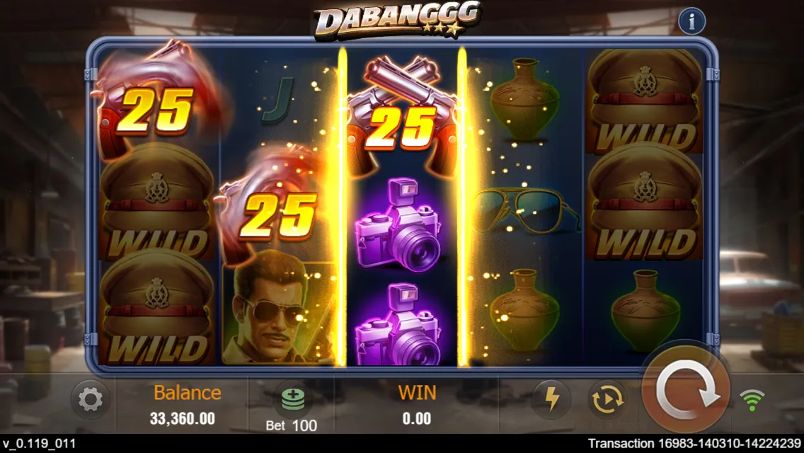 Dabanggg game interface screenshot 3