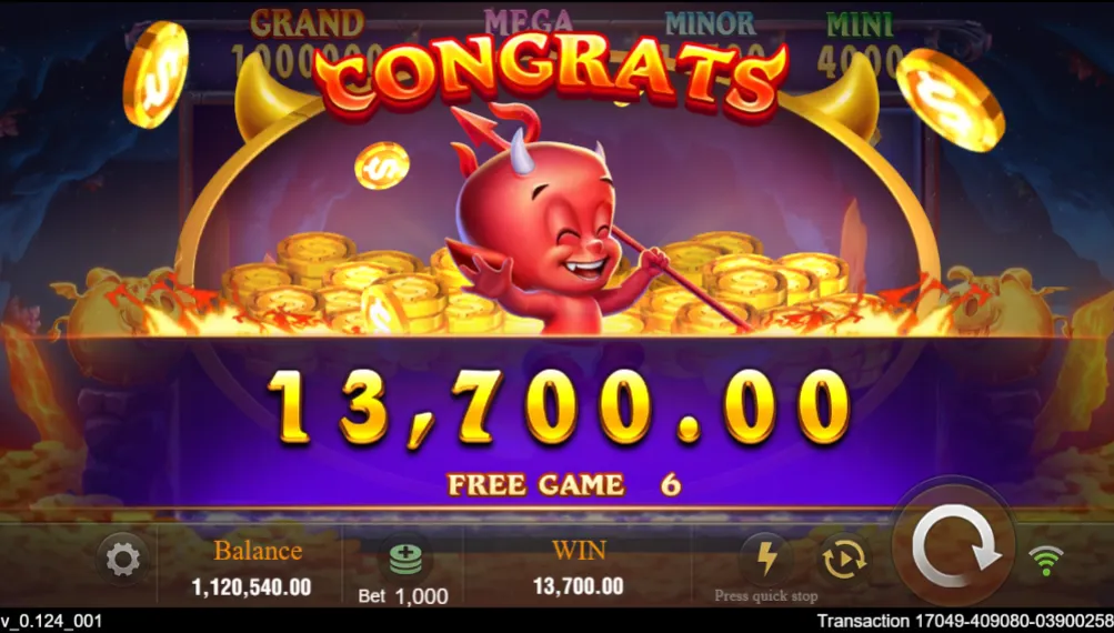 Devil Fire 2 game interface screenshot 5