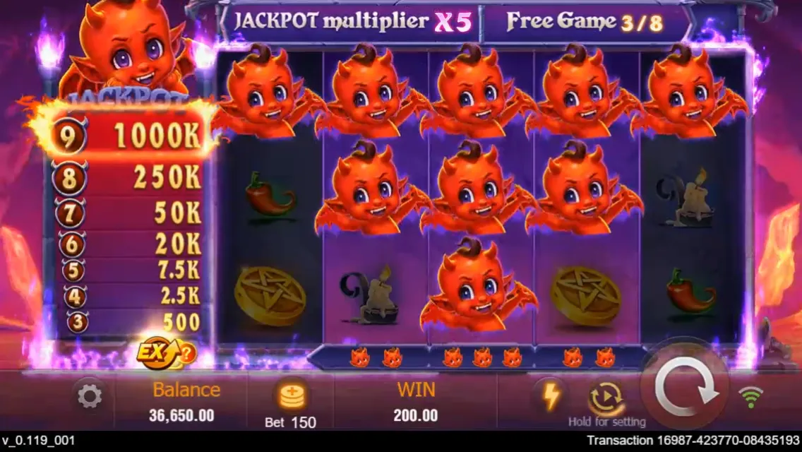 Devil Fire game interface screenshot 4