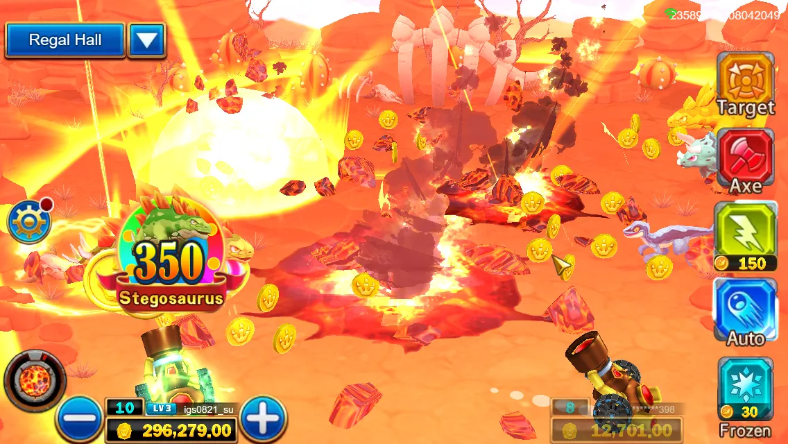 Dinosaur Tycoon game interface screenshot 3