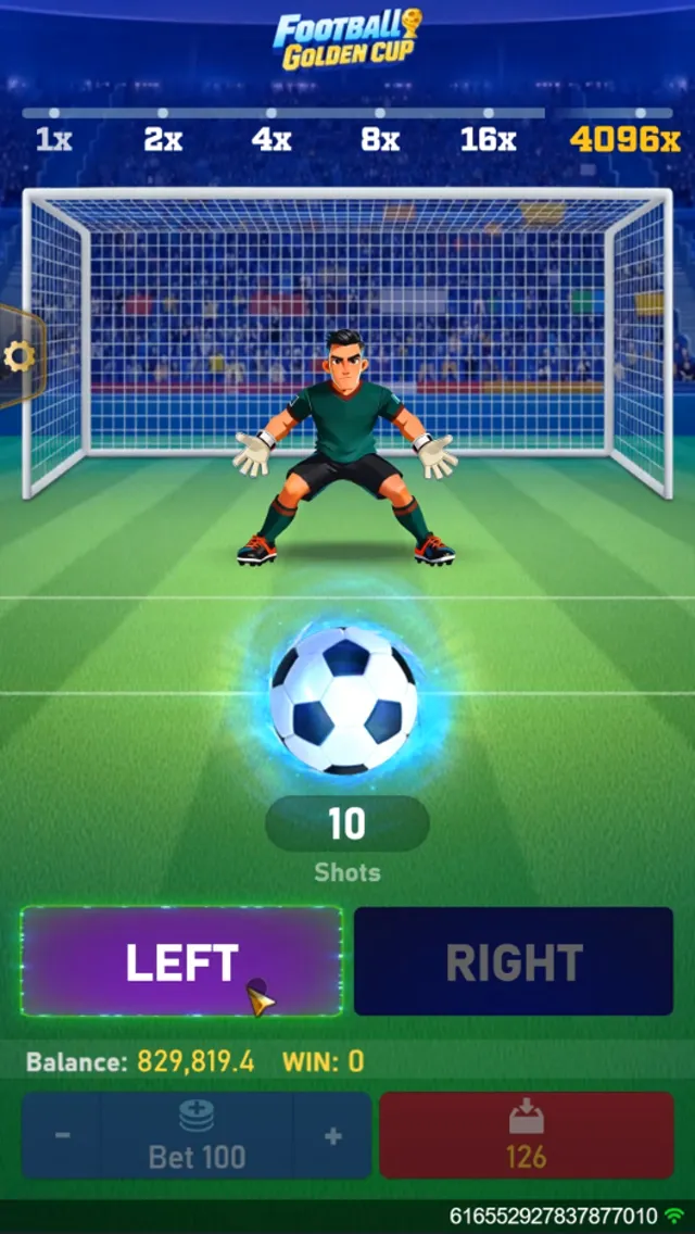 Football Golden Cup game interface screenshot 4