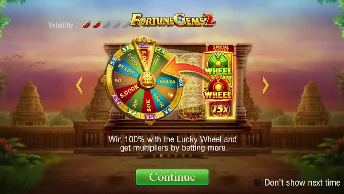 Fortune Gems 2 game interface screenshot 1