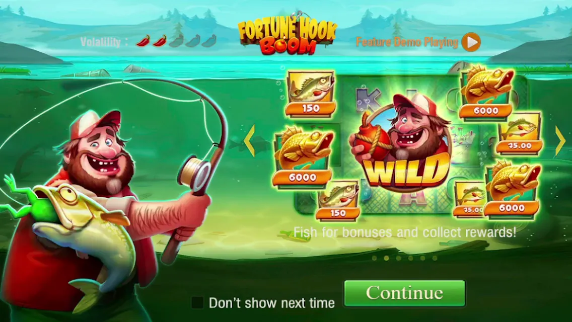 Fortune Hook Boom game interface screenshot 1