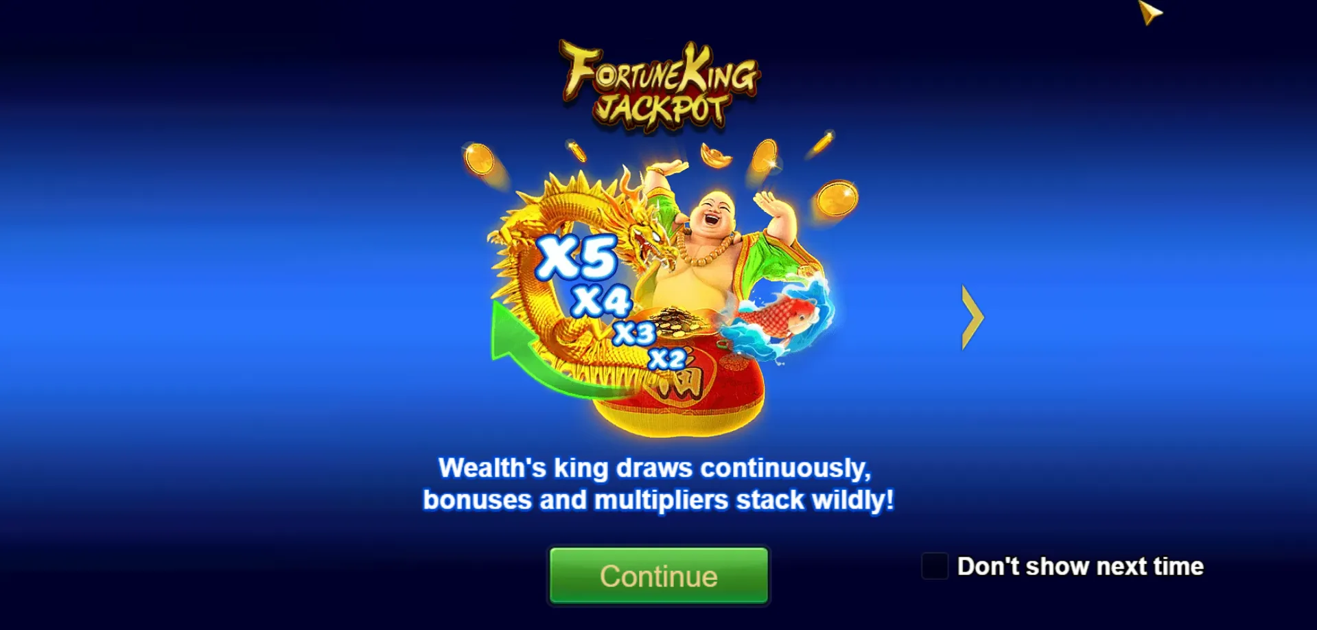 Fortune King Jackpot game interface screenshot 2