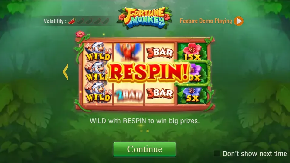 Fortune Monkey game interface screenshot 2