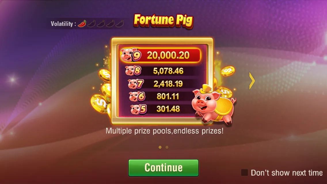 Fortune Pig game interface screenshot 1