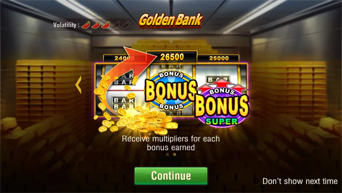 Golden Bank game interface screenshot 2