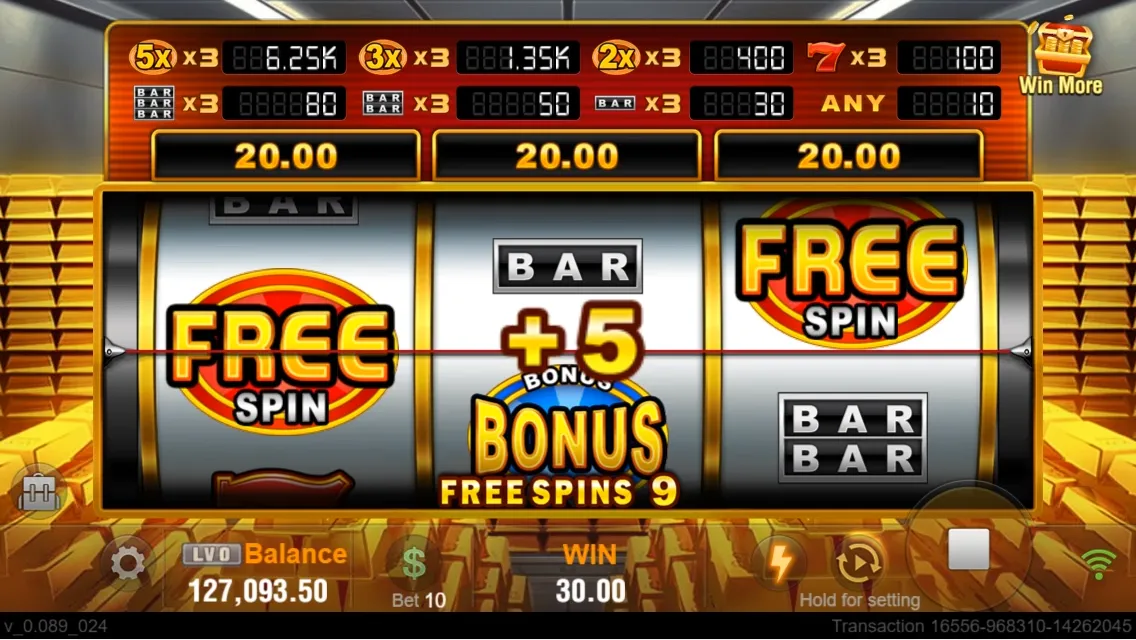 Golden Bank game interface screenshot 4