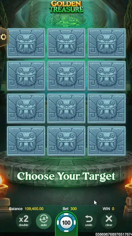 Golden Treasure game interface screenshot 2