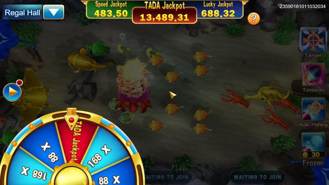 Jackpot Fishing game interface screenshot 4