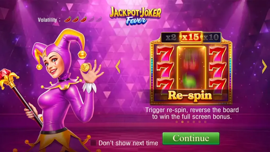 Jackpot Joker FEVER game interface screenshot 1