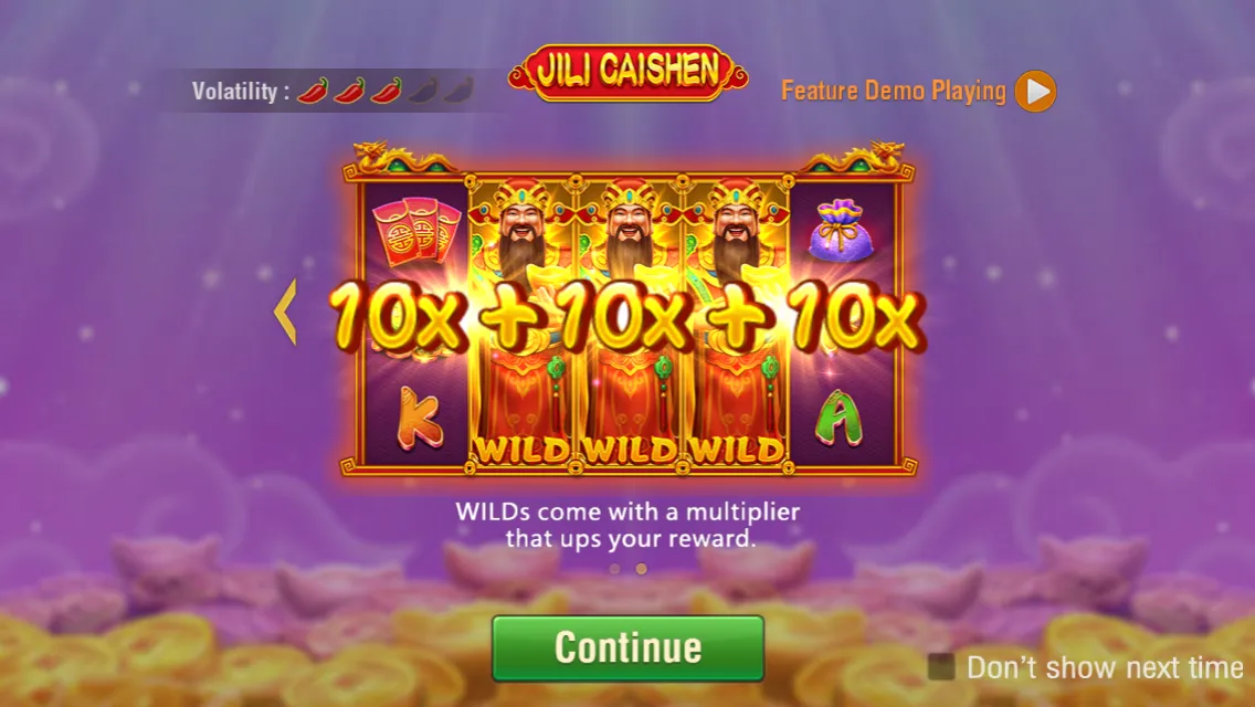 JILI CAISHEN game interface screenshot 2