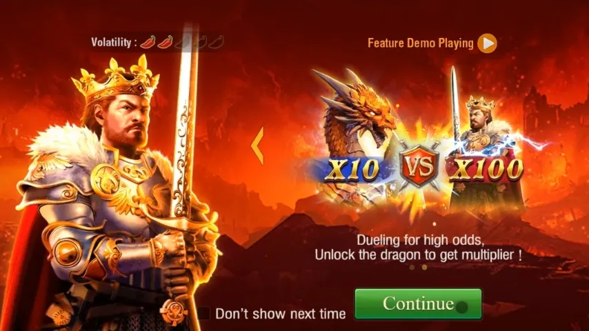 King Arthur game interface screenshot 2