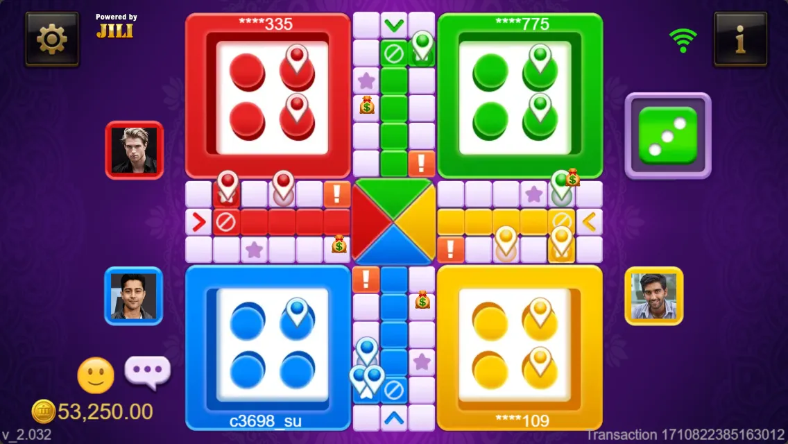 Ludo Quick game interface screenshot 1