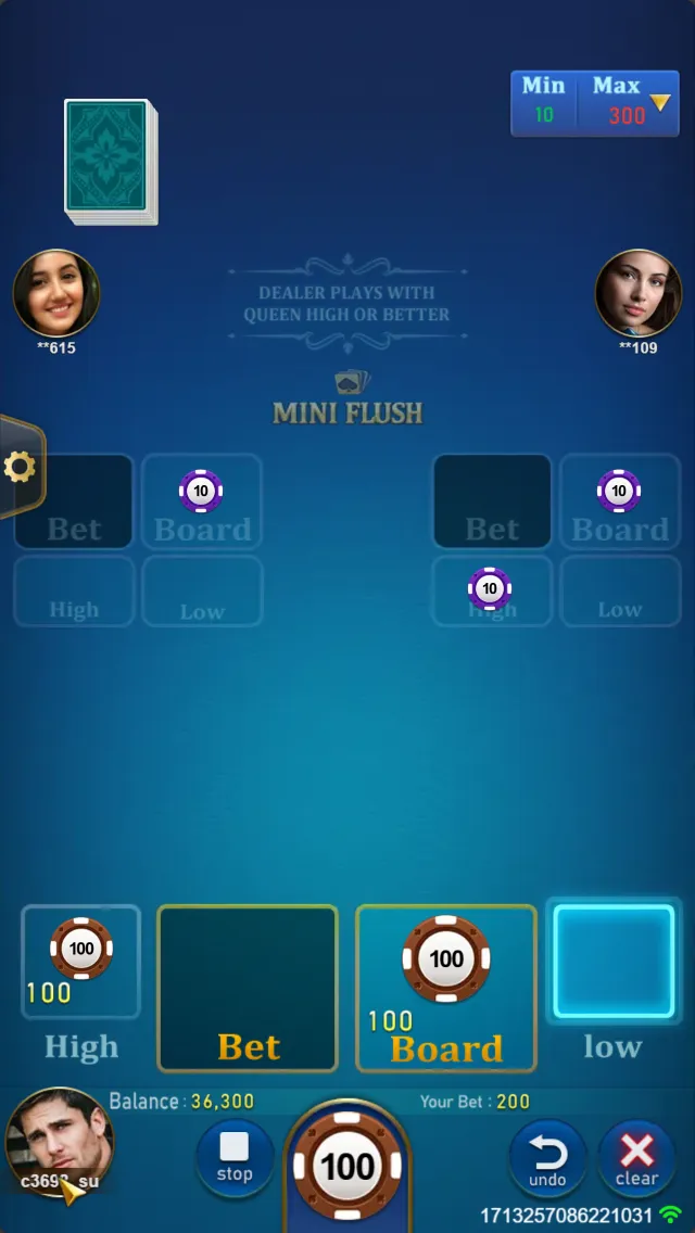 MINI FLUSH game interface screenshot 5