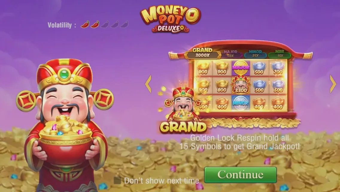 Money Pot DELUXE game interface screenshot 1