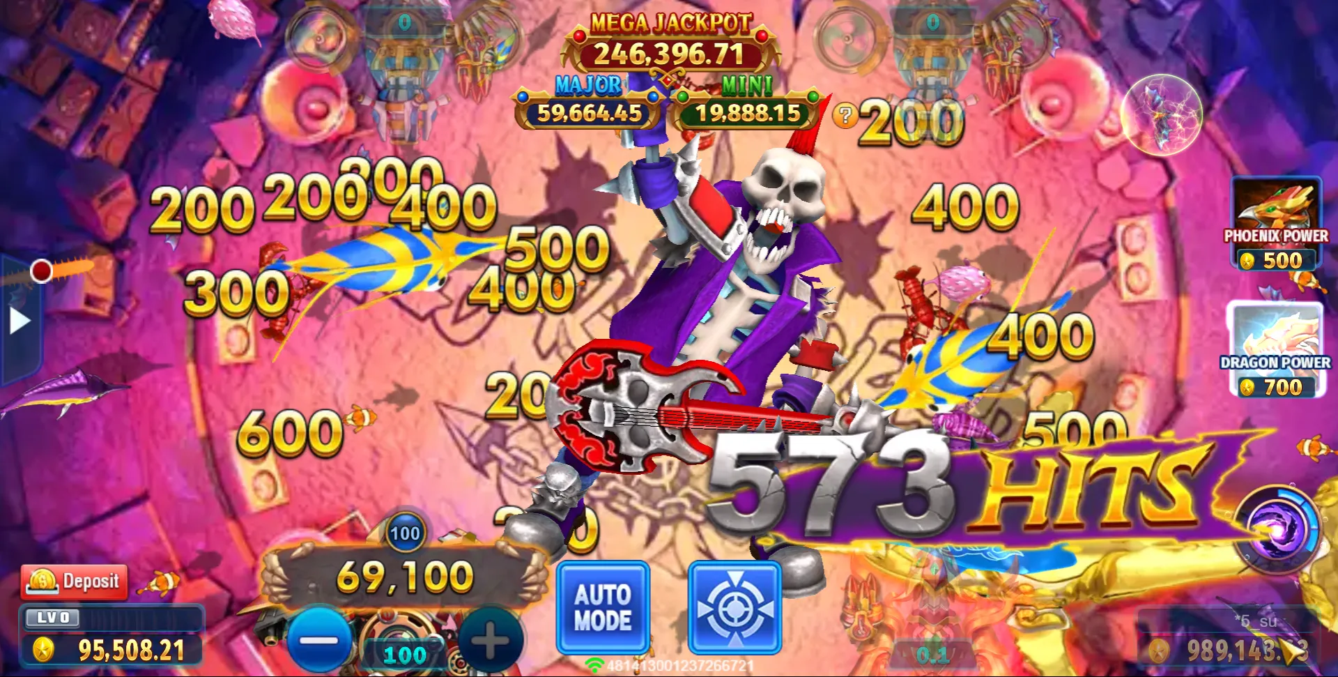 Ocean King Jackpot game interface screenshot 3