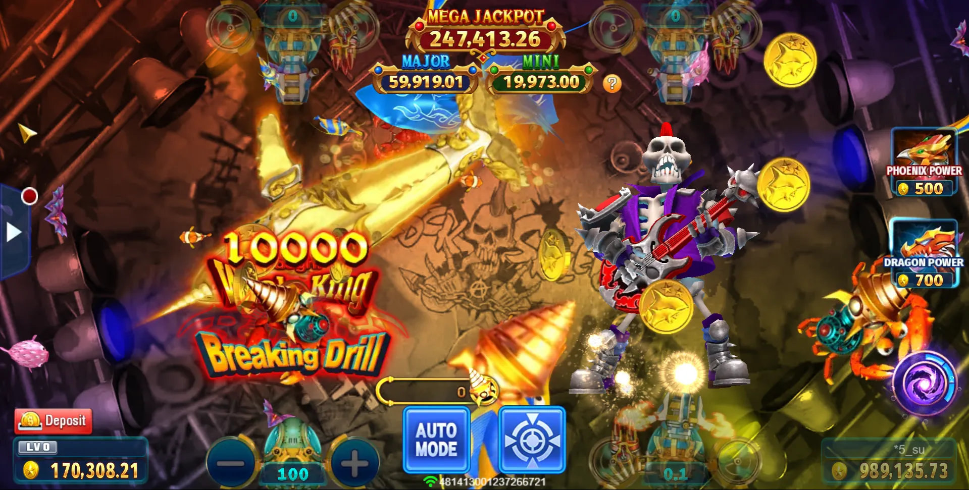Ocean King Jackpot game interface screenshot 5