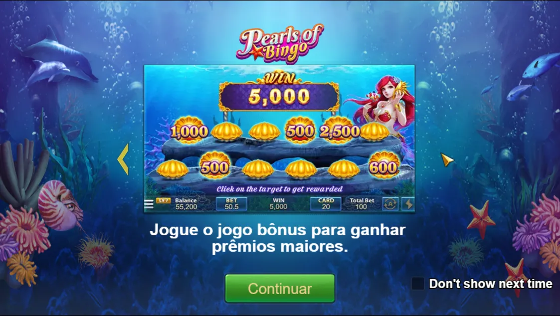 Pearls of Bingo game interface screenshot 2