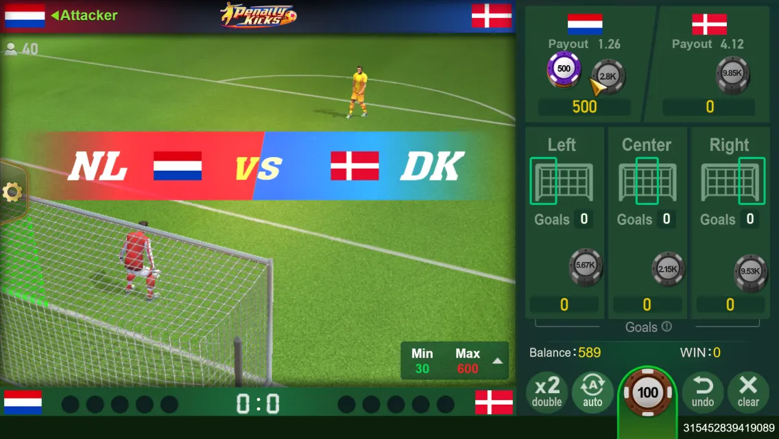 Penalty Kicks game interface screenshot 3