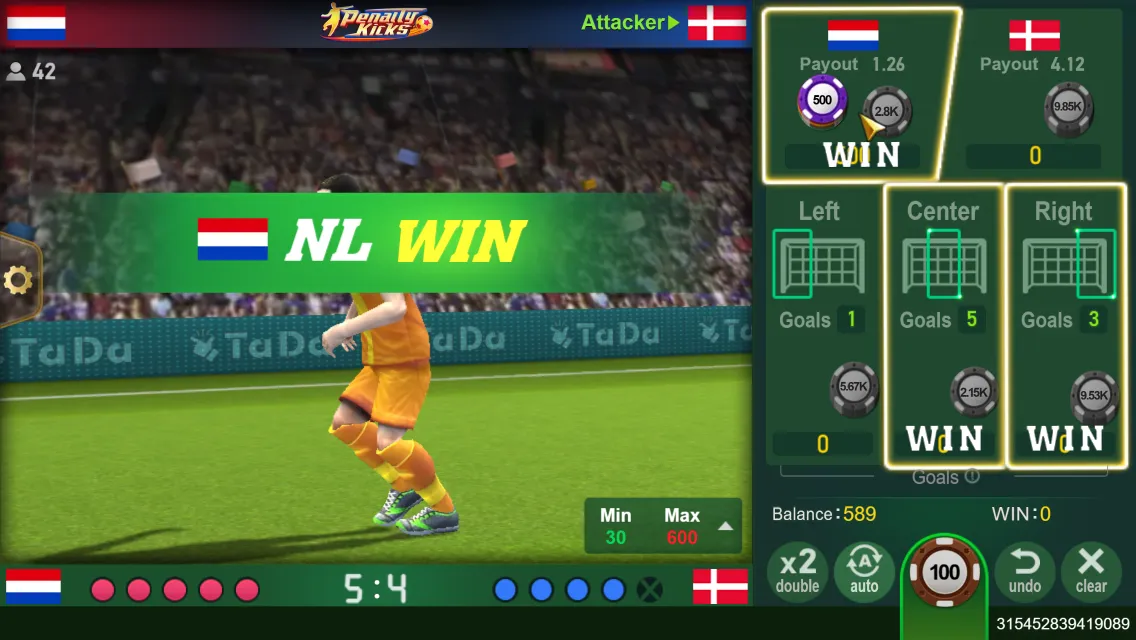 Penalty Kicks game interface screenshot 4