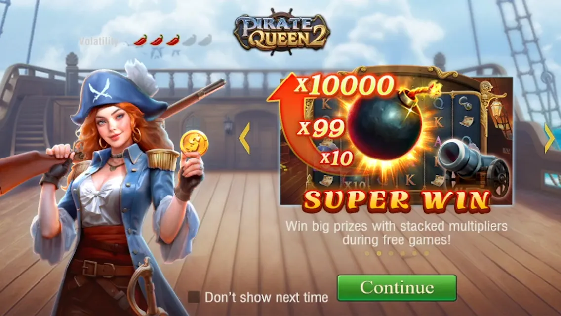 Pirate Queen 2 game interface screenshot 1