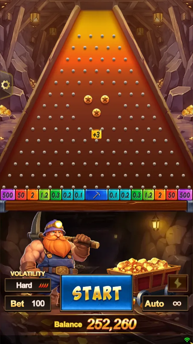 Plinko of Mine game interface screenshot 3