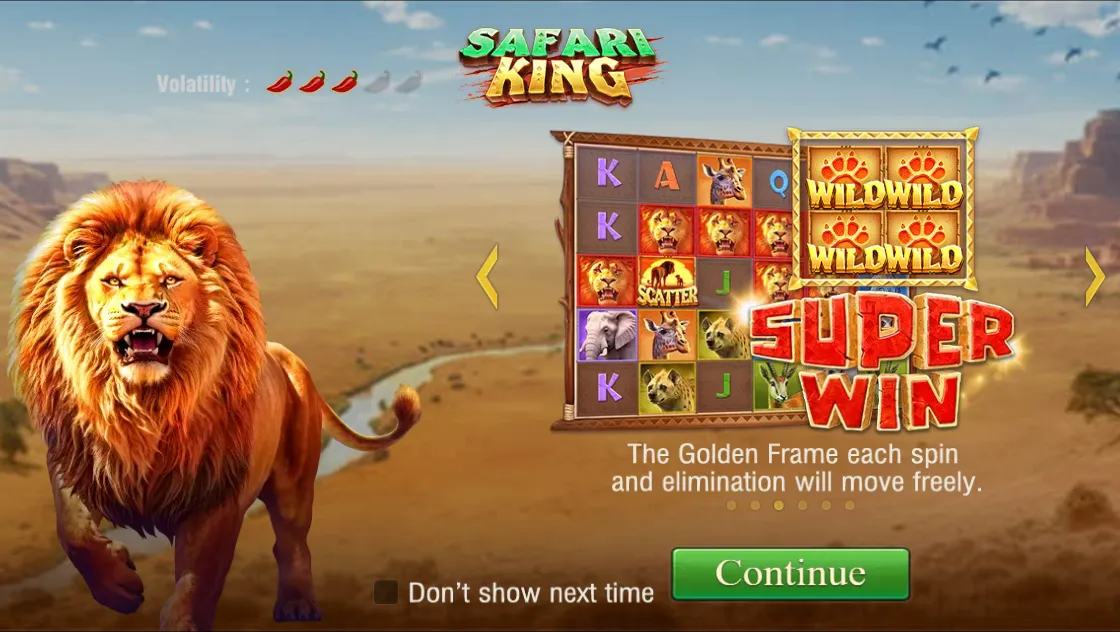 Safari King game interface screenshot 1