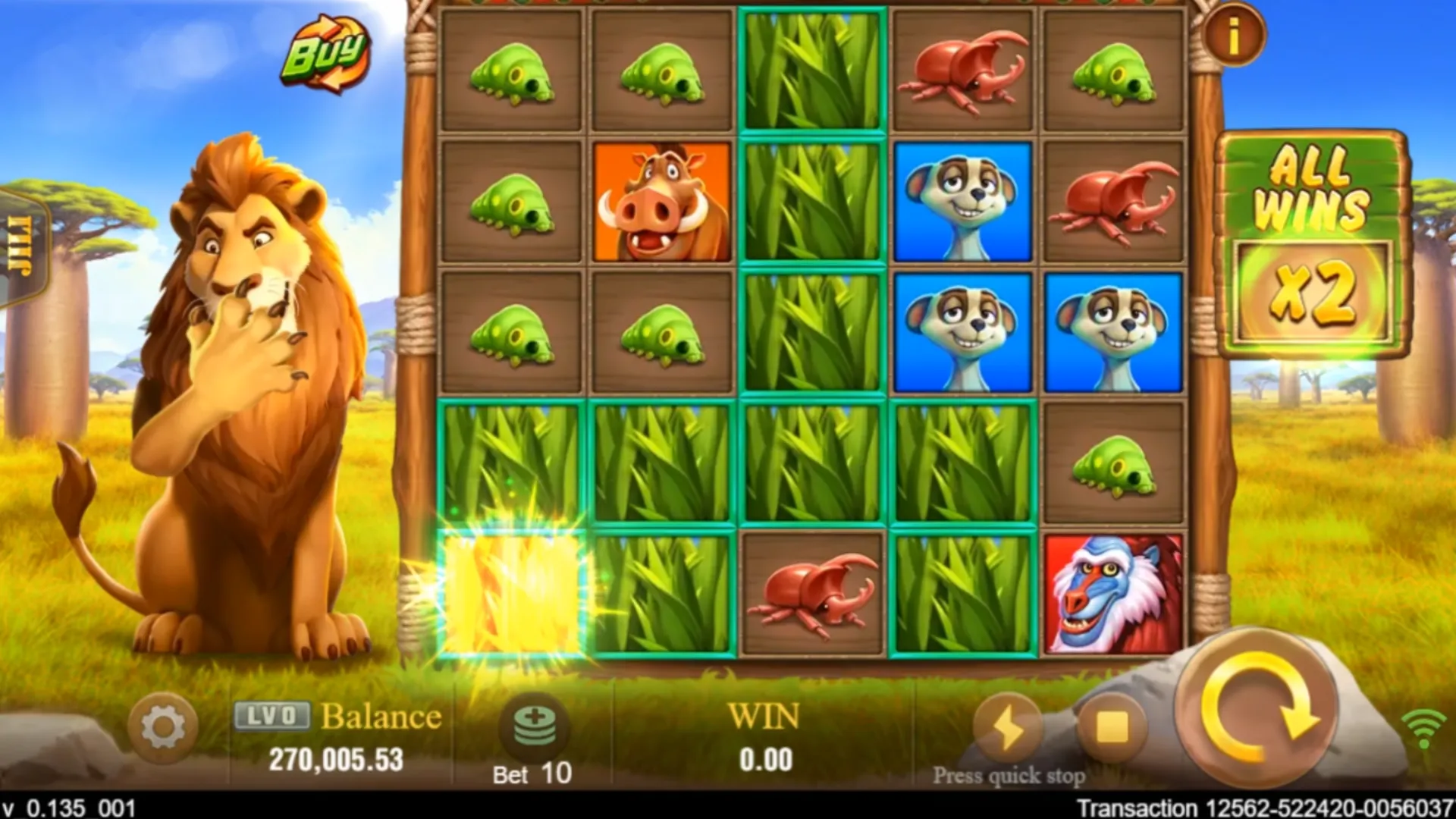 Safari Mystery game interface screenshot 1
