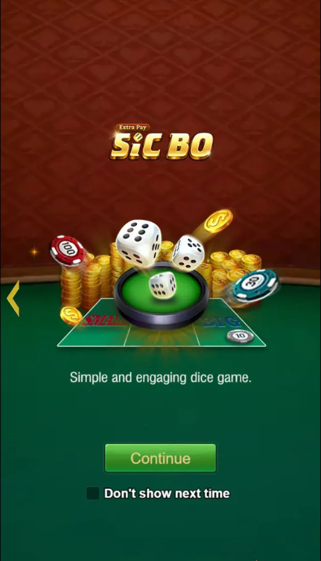 Sic Bo game interface screenshot 2