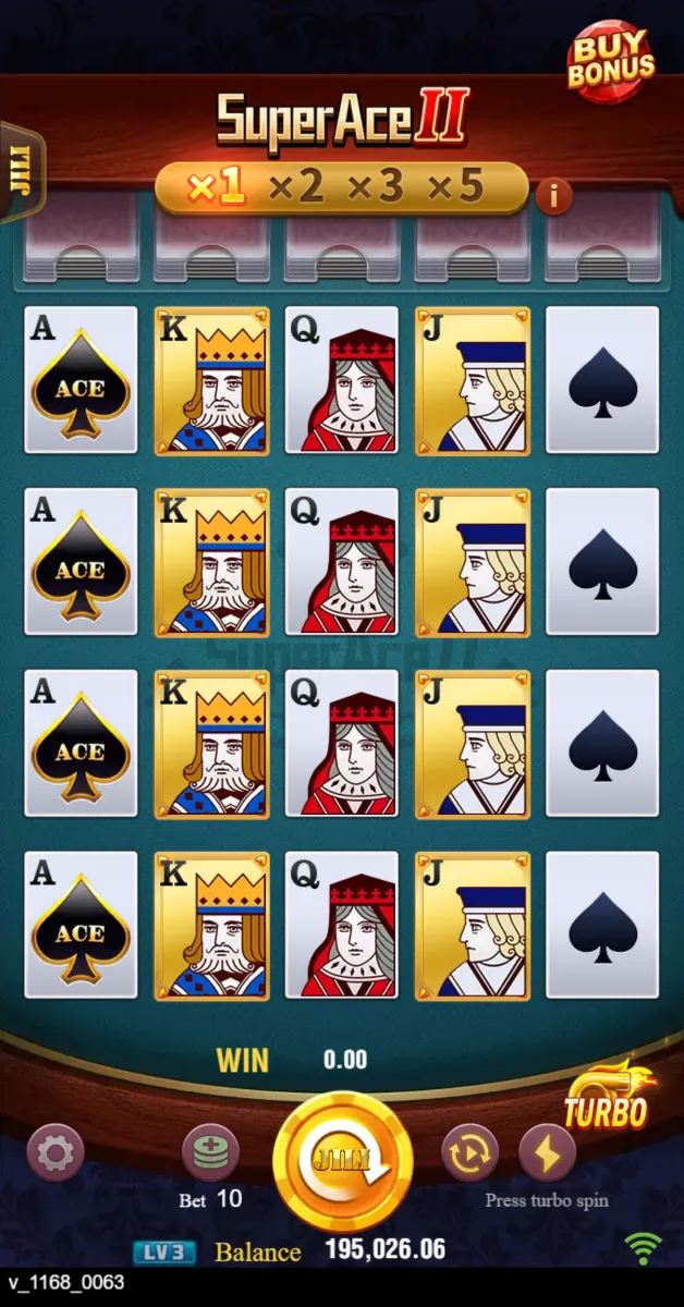 Super Ace 2 game interface screenshot 3