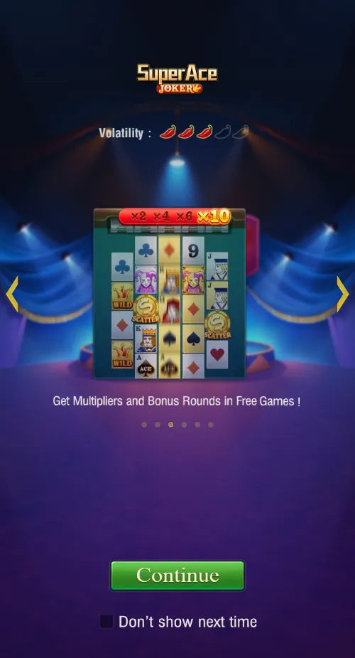 Super Ace Joker game interface screenshot 1