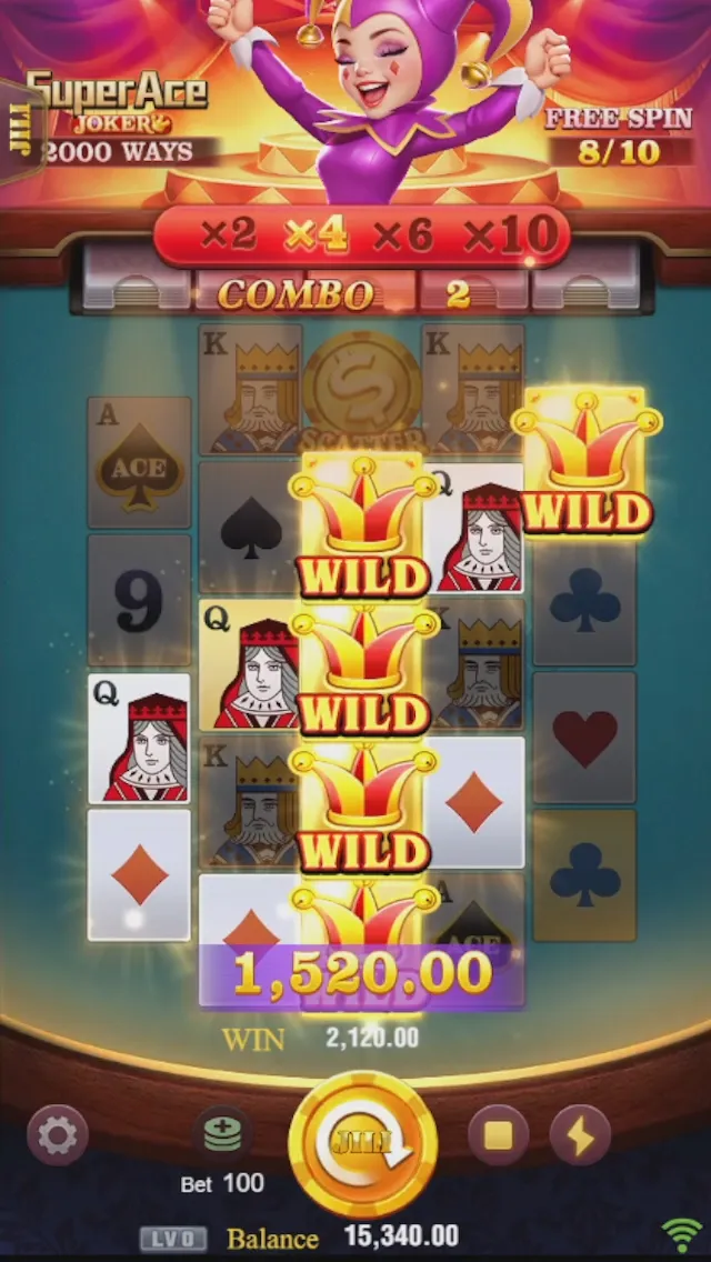 Super Ace Joker game interface screenshot 3