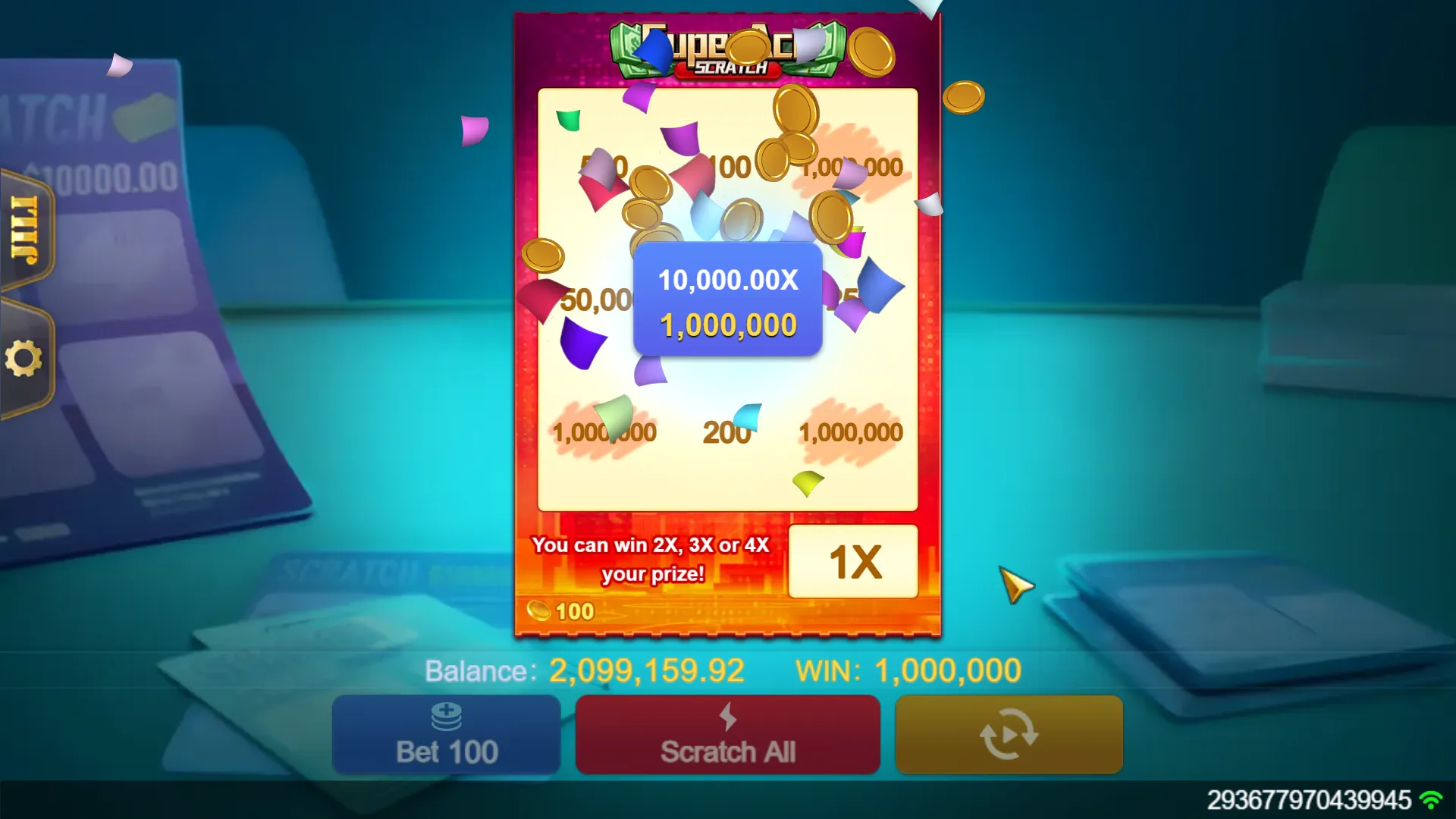 Super Ace Scratch game interface screenshot 5