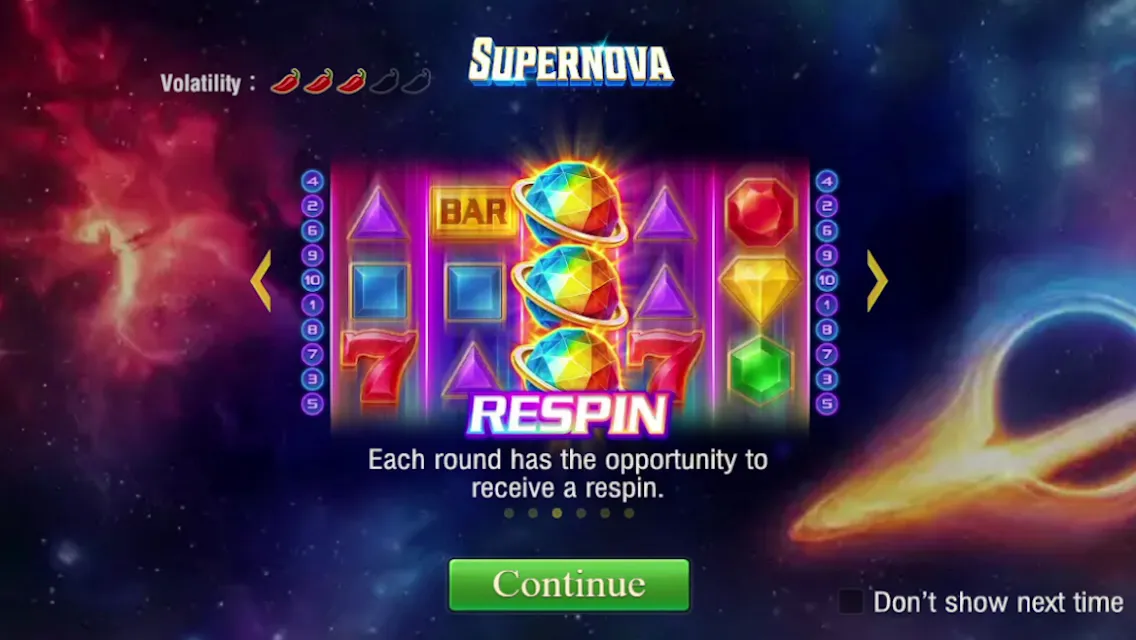 Supernova game interface screenshot 2
