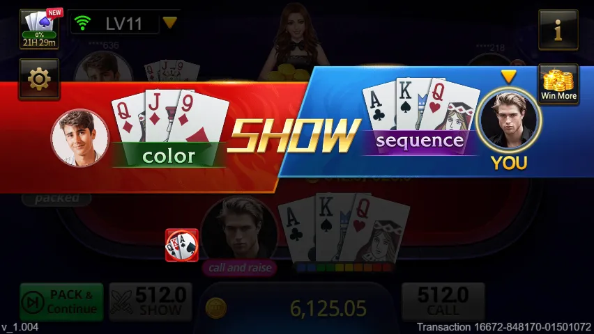 Teen Patti game interface screenshot 3