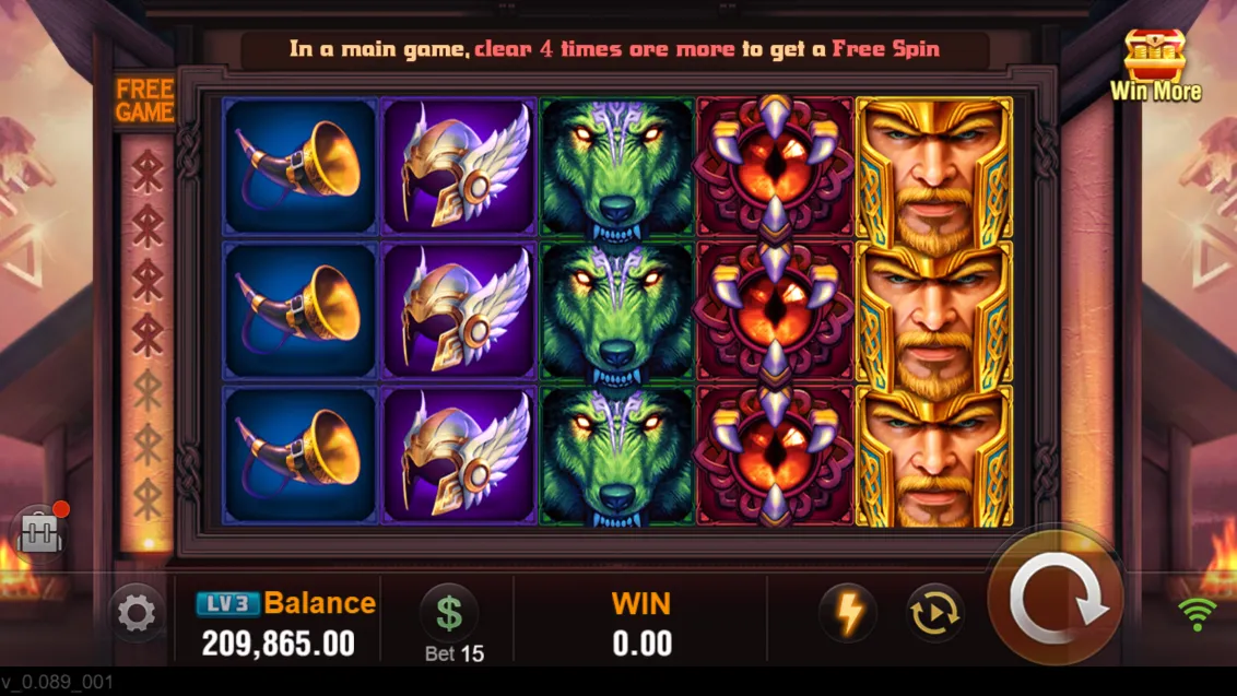 Thor X game interface screenshot 3
